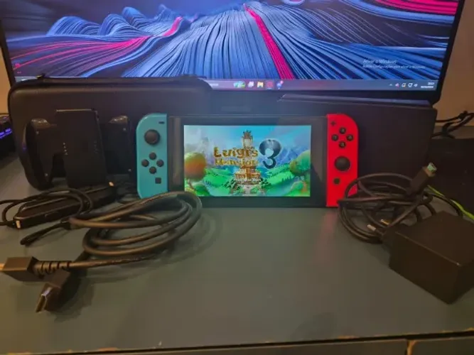 Nintendo Switch V2+ Micro sd 128 gb + Case Protetora