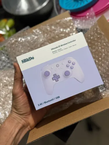 Controle 8BitDo Ultimate 2C Sem Fio - Analógicos Hall Effect  