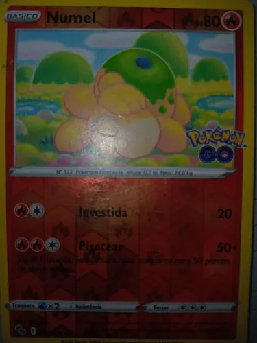 Carta pokémon numel de colecionador