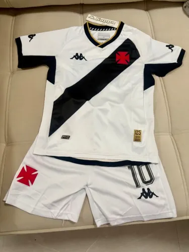 Uniforme Vasco da Gama II 23/24 s/n° Jogador Kappa - Branco