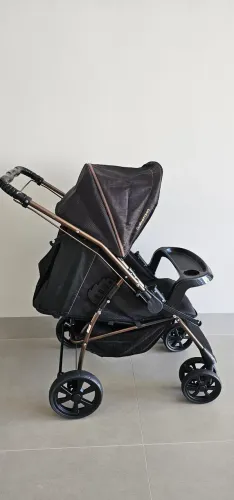 Carrinho de Bebê Galzerano Milano + Bebê Conforto + Base Completo