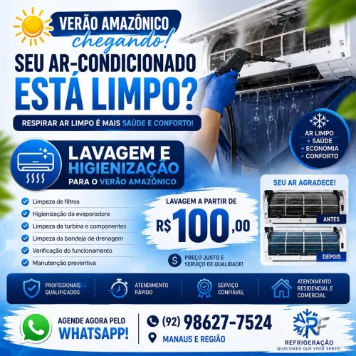Lavagem de Ar-Condicionado | Higienização para o Verão Amazônico