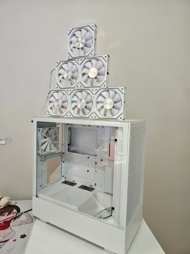 GABINETE NZXT H5 FLOW + 8FANS