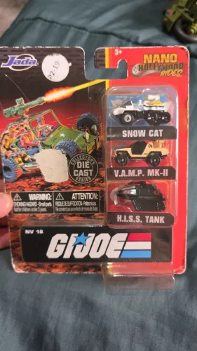 GI Joe Nano Hollywood Rides Diecast 3 Pack Snow Cat Vamp MK-II H.I.S.S. Tank - LACRADO