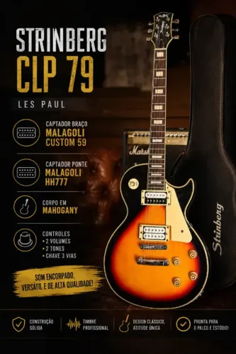 Guitarra Les Paul Strinberg - Captadores malagoli