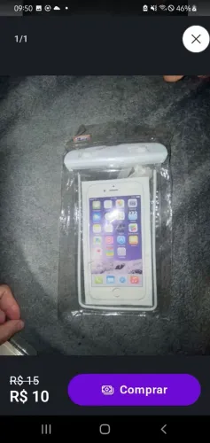 Capa para celular não molhar