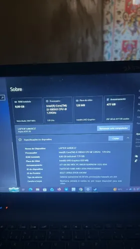 Notebook acer funcionando tudo 