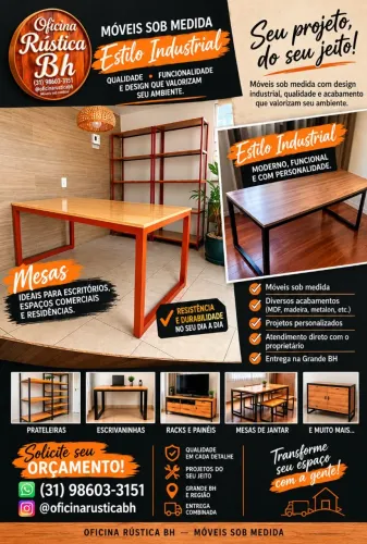 Fabricamos móveis planejados industriais