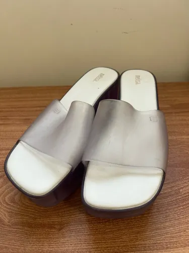 Tamanco Melissa plataforma transparente 39/40