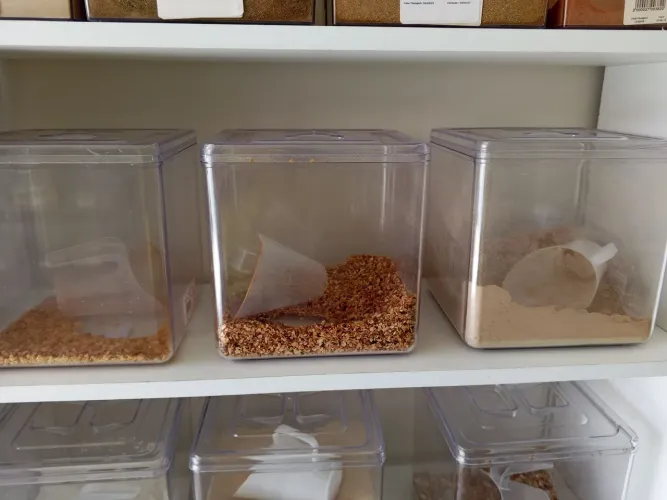 Potes de acrílico 5LT para loja 