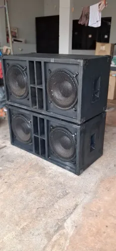 Subwoofer passivo potente 2x15 polegadas 