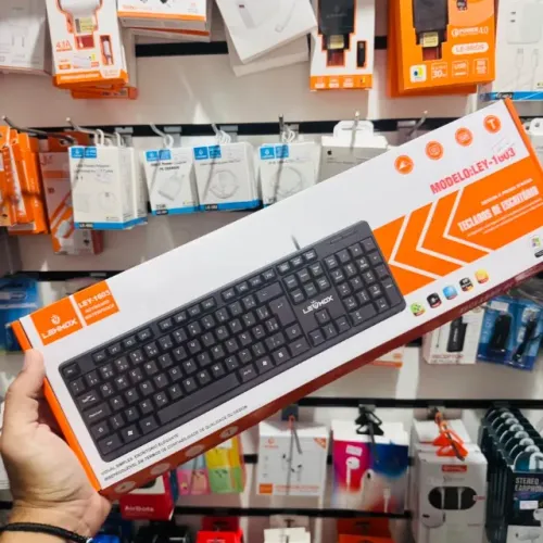 Teclado com Fio Lehmox preto