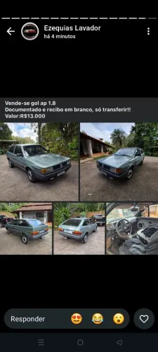 Volkswagen Gol CLI / CL 1.8 (álcool) 1990