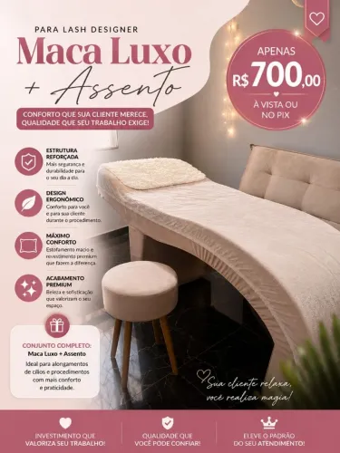 Maca Luxo com Assento - Conforto e Praticidade