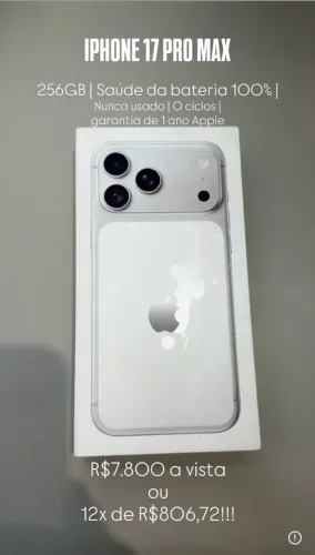 iPhone 17 Pro Max 256GB - Pronta Entrega