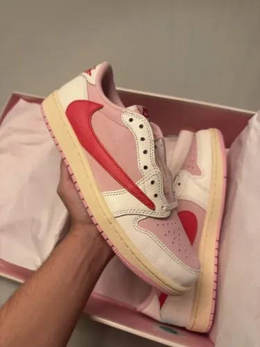 Travis Scott x Air Jordan 1 Low OG SP Sail Tropical Pink