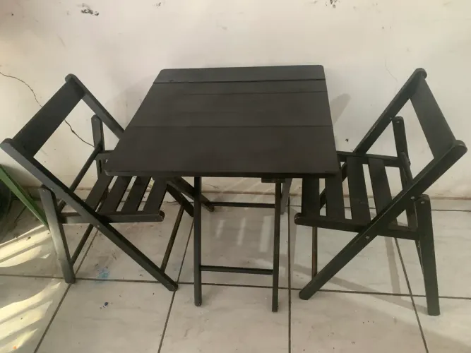 jogo de mesa e cadeiras dobravel