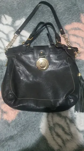 Bolsa Tiracolo Jorge Bischoff Couro Legítimo verniz