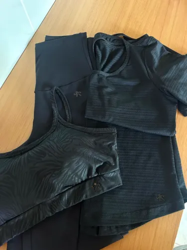 kit 3 peças sarados preto
