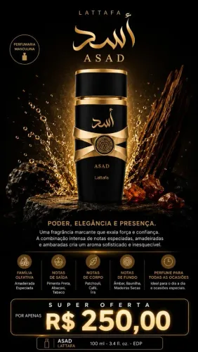 PERFUME ÁRABE ASAD LATAFFA