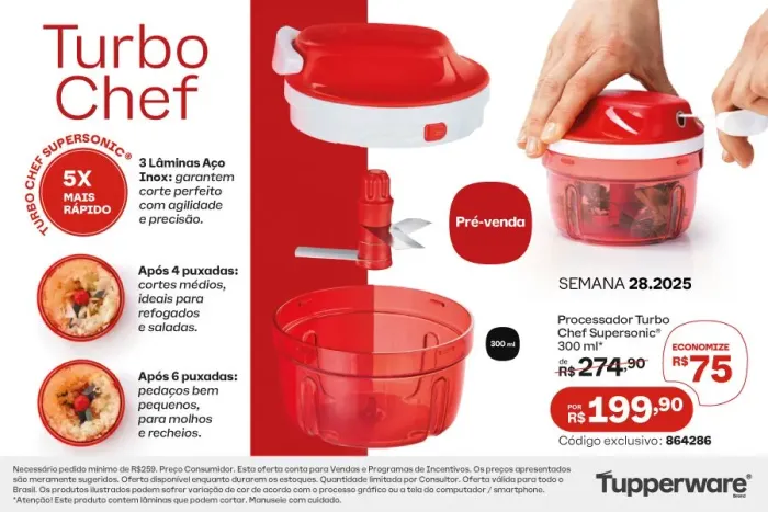 Turbo chefe Tupperware ( triturador).