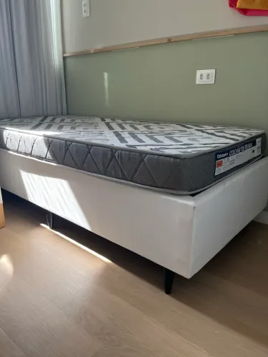 Cama solteiro box com colchão