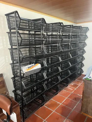 Kit 35 Cestos Organizadores Empilhados 