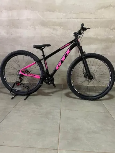 BICICLETA ARO 29 GTI ROSA DIVIDIMOS EM ATÉ 6X SEM JUROS