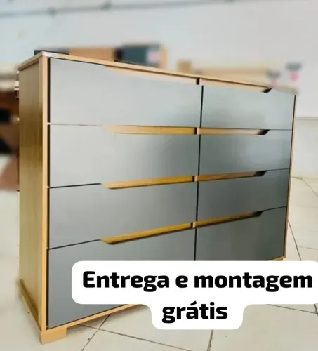 Cômoda Geórgia Freijó Cinza