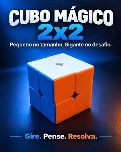 ? Cubo Mágico MoYu MeiLong 2x2 - Apenas R$ 15,00! ?