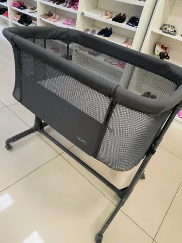 Berço acoplado Kikka Boo Co-sleep Noah Dark Grey