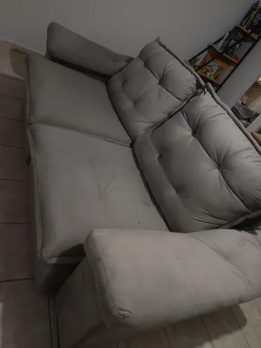 Sofá retrátil 3m Cinza 