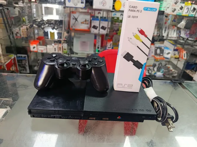 PlayStation 2 revisado super novo 6 jogos a sua escolha garantia nota confira aqui