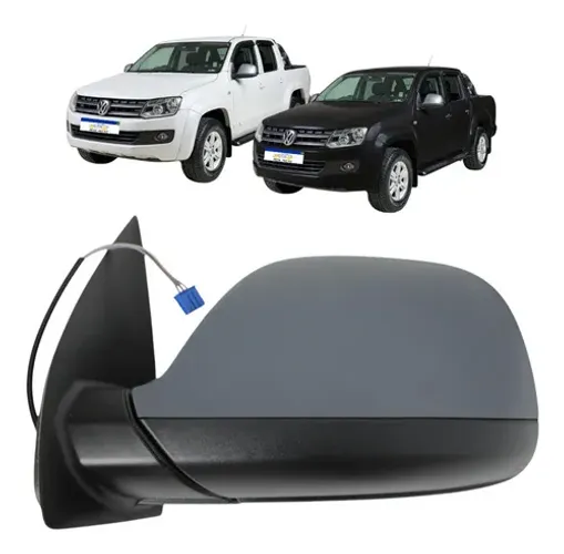Retrovisor Amarok 2010 A 2025 Elétrico Capa Cinza/inf Preto