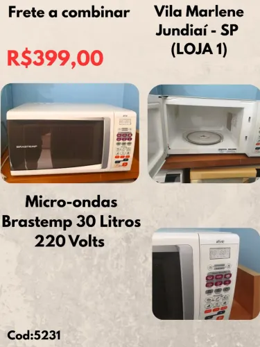 Micro-ondas Brastemp 30 Litros 220 Volts