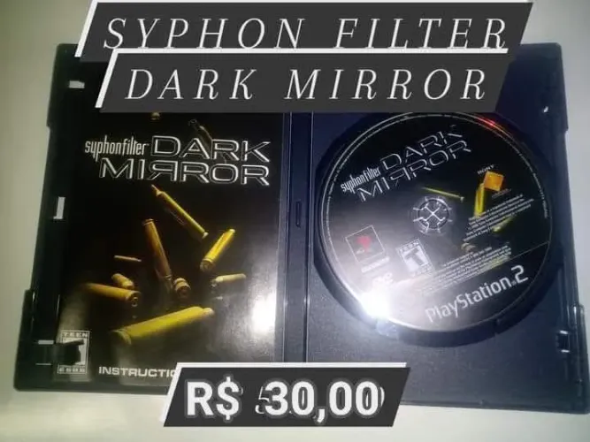 Jogo Syphon Filter Dark mirror p/ PlayStation 2/ PS2 - CIB original