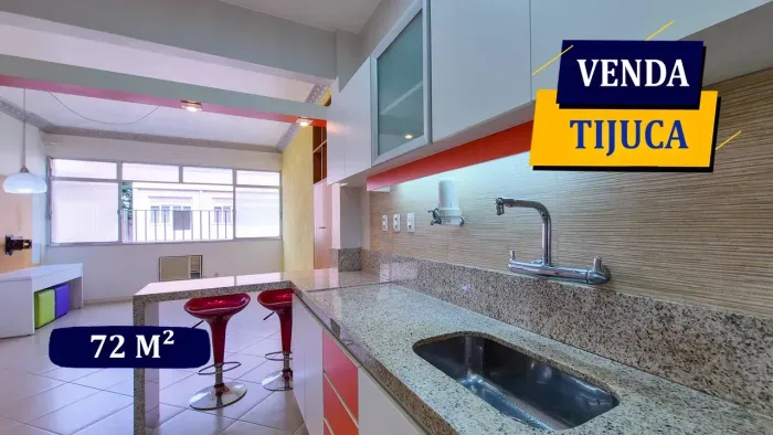 TIJUCA RUA ENGENHEIRO ERNANI COTRIM 70M² REFORMADÍSSIMO ENTRAR E MORAR 2 QUARTOS 2 BANHEIR