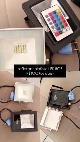 refletor holofote LED RGB