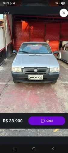 Fiat Uno Mille 1.0 Fire/ F.flex/ Economy 4P 2008