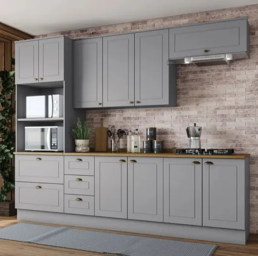 Cozinha Modulada com Pedra