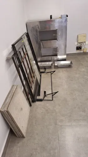Forno lastro a gás Venâncio com infravermelho aço galvanizado 