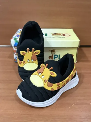 Tênis Infantil Menino Calce Fácil Girafa PLOC