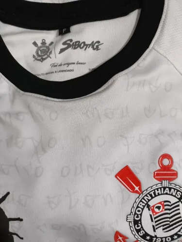 Camisa oficial do Corinthians usada um vez.
