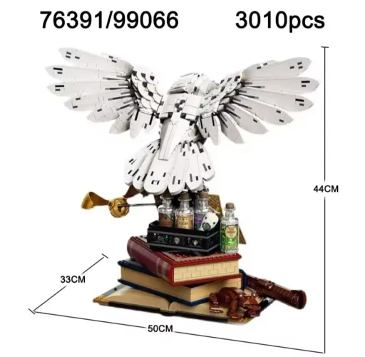 BLOCOS DE MONTAR CORUJA EDWIGES ÍCONES DE HOGWARTS HARRY POTTER 3010 PEÇAS 76391