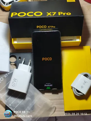XIAOMI POCO X7 PRÓ 5G DE 528GB+12+6 de RAM BATERIA 99% APARELHO TODO ORIGINAL SEM DETALHES