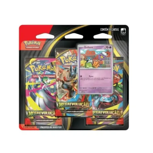 Kit 5 blisters triplos Megaevolução - Drifloon - Pokémon TCG