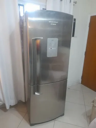 Geladeira inversa Brastemp inox evox linda
