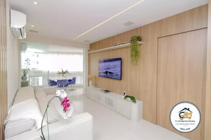 Apto, 3 quartos (1 suíte) 96 m² na Barra da Tijuca Condomínio Acquabella Mobiliado