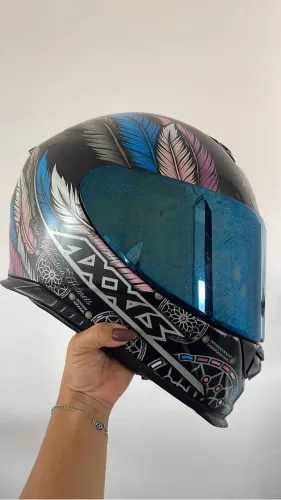 Capacete usado Axxis
