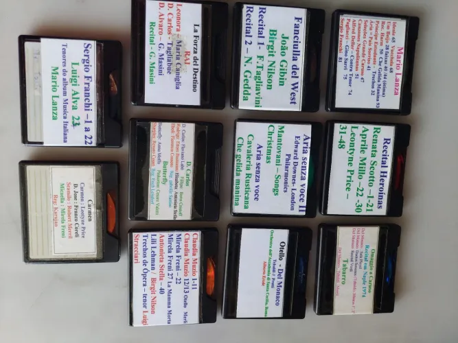 11 unidades de minidisc gravados 